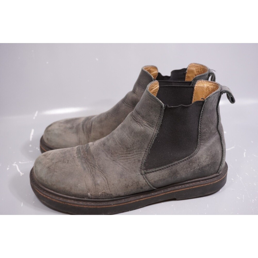 Birkenstock Stalon Grey Oiled Nubuck Leather Pull On Boots EU 40/ Women 9 Men 7 - Picture 3 of 9